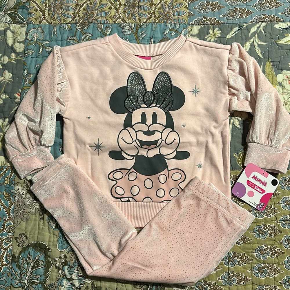NWT Disney Minnie Mouse Sweatshirt and Leggings